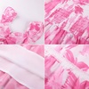 image:imageGRACE KARIN Girls Floral Summer Dresses Flutter Sleeve Maxi Smocked Flower Holiday Flowy Dress 716YRose Pink