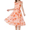 Rose Red Floral-orange