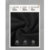 image:imageGRACE KARIN Linen Shorts for Women Summer Beach Vacation Aline Wide Leg High Waist Shorts Comfy Lounge with PocketsBlack