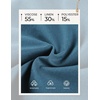 image:imageGRACE KARIN Linen Shorts for Women Summer Beach Vacation Aline Wide Leg High Waist Shorts Comfy Lounge with PocketsDenim Blue