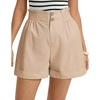 image:imageGRACE KARIN Linen Shorts for Women Summer Beach Vacation Aline Wide Leg High Waist Shorts Comfy Lounge with PocketsApricot