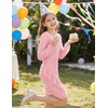 image:imageGRACE KARIN Girls Formal Dress Teen Party Prom Long Sleeve Fitted Bodycon Tween Dance Dresses for 714 YearsPink