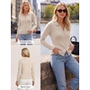 image:imageGRACE KARIN Cardigan Sweaters for Women Lightweight Trendy Long Sleeve Cardigans Lapel Collar Button Down Knit TopsBeige