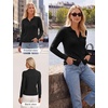 image:imageGRACE KARIN Cardigan Sweaters for Women Lightweight Trendy Long Sleeve Cardigans Lapel Collar Button Down Knit TopsBlack