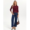 image:imageGRACE KARIN Cardigan Sweaters for Women Lightweight Trendy Long Sleeve Cardigans Lapel Collar Button Down Knit TopsBurgundy