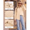 image:imageGRACE KARIN Womens 2026 Cotton Button Down Blouses Dressy Casual Long Sleeve Shirts Trendy Summer Collared Work TopsApricot