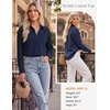 image:imageGRACE KARIN Womens 2026 Cotton Button Down Blouses Dressy Casual Long Sleeve Shirts Trendy Summer Collared Work TopsNavy Blue