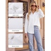 image:imageGRACE KARIN Womens 2026 Cotton Button Down Blouses Dressy Casual Long Sleeve Shirts Trendy Summer Collared Work TopsWhite