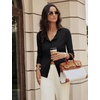image:imageGRACE KARIN Cardigan Sweaters for Women 2026 Button Down Long Sleeve Cardigans Scalloped Open Front Lightweight SweaterBlack