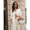image:imageGRACE KARIN Cardigan Sweaters for Women 2026 Button Down Long Sleeve Cardigans Scalloped Open Front Lightweight SweaterIvory White