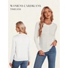 image:imageGRACE KARIN Cardigan Sweaters for Women 2026 Button Down Long Sleeve Cardigans Scalloped Open Front Lightweight SweaterIvory White