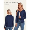 image:imageGRACE KARIN Cardigan Sweaters for Women 2026 Button Down Long Sleeve Cardigans Scalloped Open Front Lightweight SweaterNavy Blue