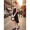 image:imageGRACE KARIN Girls Formal Party Dress Bow Back High Low Birthday Graduation Dance Flower Girl Bridesmaid Wedding 714Black