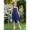 image:imageGRACE KARIN Girls Formal Party Dress Bow Back High Low Birthday Graduation Dance Flower Girl Bridesmaid Wedding 714Navy