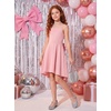 image:imageGRACE KARIN Girls Formal Party Dress Bow Back High Low Birthday Graduation Dance Flower Girl Bridesmaid Wedding 714Pink