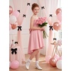 image:imageGRACE KARIN Girls Formal Party Dress Bow Back High Low Birthday Graduation Dance Flower Girl Bridesmaid Wedding 714Pink