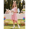 image:imageGRACE KARIN Girls Formal Party Dress Bow Back High Low Birthday Graduation Dance Flower Girl Bridesmaid Wedding 714Pink