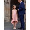 image:imageGRACE KARIN Girls Formal Party Dress Bow Back High Low Birthday Graduation Dance Flower Girl Bridesmaid Wedding 714Pink