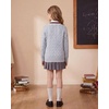 image:imageGRACE KARIN Girls Sweater Cardigan Uniform V Neck Button Knit Fall Kid Jacket Size 614Light Gray