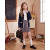 image:imageGRACE KARIN Girls Sweater Cardigan Uniform V Neck Button Knit Fall Kid Jacket Size 614Navy Blue