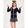 image:imageGRACE KARIN Girls Sweater Cardigan Uniform V Neck Button Knit Fall Kid Jacket Size 614Navy Blue