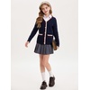 image:imageGRACE KARIN Girls Sweater Cardigan Uniform V Neck Button Knit Fall Kid Jacket Size 614Navy Blue