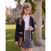 image:imageGRACE KARIN Girls Sweater Cardigan Uniform V Neck Button Knit Fall Kid Jacket Size 614Navy Blue