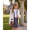 image:imageGRACE KARIN Girls Sweater Cardigan Uniform V Neck Button Knit Fall Kid Jacket Size 614White