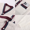 image:imageGRACE KARIN Girls Sweater Cardigan Uniform V Neck Button Knit Fall Kid Jacket Size 614White