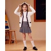 image:imageGRACE KARIN Girls Sweater Cardigan Uniform V Neck Button Knit Fall Kid Jacket Size 614White