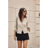 image:imageGRACE KARIN Womens Wool Blend Long Sleeve V Neck Button Up Lightweight Cardigan Sweater Open Front Dressy Casual ShrugsApricot