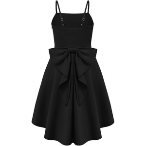 image:imageGRACE KARIN Girls Formal Party Dress Bow Back High Low Birthday Graduation Dance Flower Girl Bridesmaid Wedding 714Black