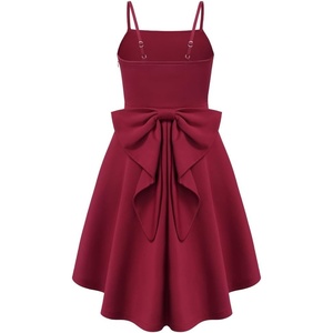 image:imageGRACE KARIN Girls Formal Party Dress Bow Back High Low Birthday Graduation Dance Flower Girl Bridesmaid Wedding 714Burgundy