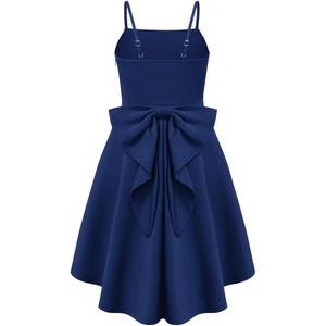 image:imageGRACE KARIN Girls Formal Party Dress Bow Back High Low Birthday Graduation Dance Flower Girl Bridesmaid Wedding 714Navy