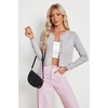 image:imageGRACE KARIN Cropped Cardigan Sweaters for Women Cotton Bolero Shrugs for Dresses Summer Fall Fashion Outfits Clothes 2026Grey