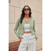image:imageGRACE KARIN Cropped Cardigan Sweaters for Women Cotton Bolero Shrugs for Dresses Summer Fall Fashion Outfits Clothes 2026Light Green