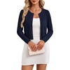 image:imageGRACE KARIN Cropped Cardigan Sweaters for Women Cotton Bolero Shrugs for Dresses Summer Fall Fashion Outfits Clothes 2026Navy Blue