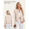 image:imageGRACE KARIN Cropped Cardigan Sweaters for Women Cotton Button up Sweater Oversized Knit Cardigans Trendy 2026Apricot