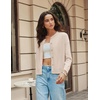 image:imageGRACE KARIN Cropped Cardigan Sweaters for Women Cotton Button up Sweater Oversized Knit Cardigans Trendy 2026Apricot
