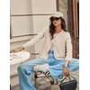image:imageGRACE KARIN Cropped Cardigan Sweaters for Women Cotton Button up Sweater Oversized Knit Cardigans Trendy 2026Apricot
