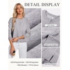 image:imageGRACE KARIN Cropped Cardigan Sweaters for Women Cotton Button up Sweater Oversized Knit Cardigans Trendy 2026Grey