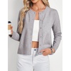 image:imageGRACE KARIN Cropped Cardigan Sweaters for Women Cotton Button up Sweater Oversized Knit Cardigans Trendy 2026Grey