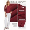 image:imageGRACE KARIN Cropped Cardigan Sweaters for Women Cotton Button up Sweater Oversized Knit Cardigans Trendy 2026Wine Red