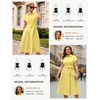 image:imageGRACE KARIN Womens Short Sleeve Shirt Dresses 2026 Summer Midi Button Down Dress Work Business Casual Dress with PocketsButter Yellow