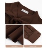 image:imageGARCE KARIN Women Bow Tie Neck Tops 2026 Fall Lace Long Sleeve Blouse Business Dressy Casual Shirt Work Office FormalCoffee