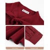 image:imageGARCE KARIN Women Bow Tie Neck Tops 2026 Fall Lace Long Sleeve Blouse Business Dressy Casual Shirt Work Office FormalDark Wine