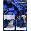 image:imageGRACE KARIN Womens Boho Floral Tops 2026 Fall Button Down Long Sleeve Blouses Dressy Casual V Neck Work Trendy ShirtsBlack Blue Floral