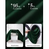 image:imageGRACE KARIN Womens Business Casual Tops Long Sleeve Work Satin Blouses Dressy V Neck Silk Shirts Fall Trendy OutfitsDark Green