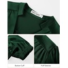 image:imageGRACE KARIN Womens Business Casual Tops Long Sleeve Work Satin Blouses Dressy V Neck Silk Shirts Fall Trendy OutfitsDark Green