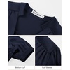 image:imageGRACE KARIN Womens Business Casual Tops Long Sleeve Work Satin Blouses Dressy V Neck Silk Shirts Fall Trendy OutfitsNavy Blue